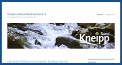 Desktop Screenshot of kneipp-sachsen.de