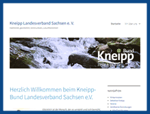 Tablet Screenshot of kneipp-sachsen.de